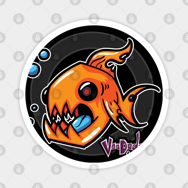 Chompy Fish Magnet by VooDudeDesigns